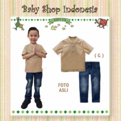 LU476 setelan koko coklat susu wajiK  large